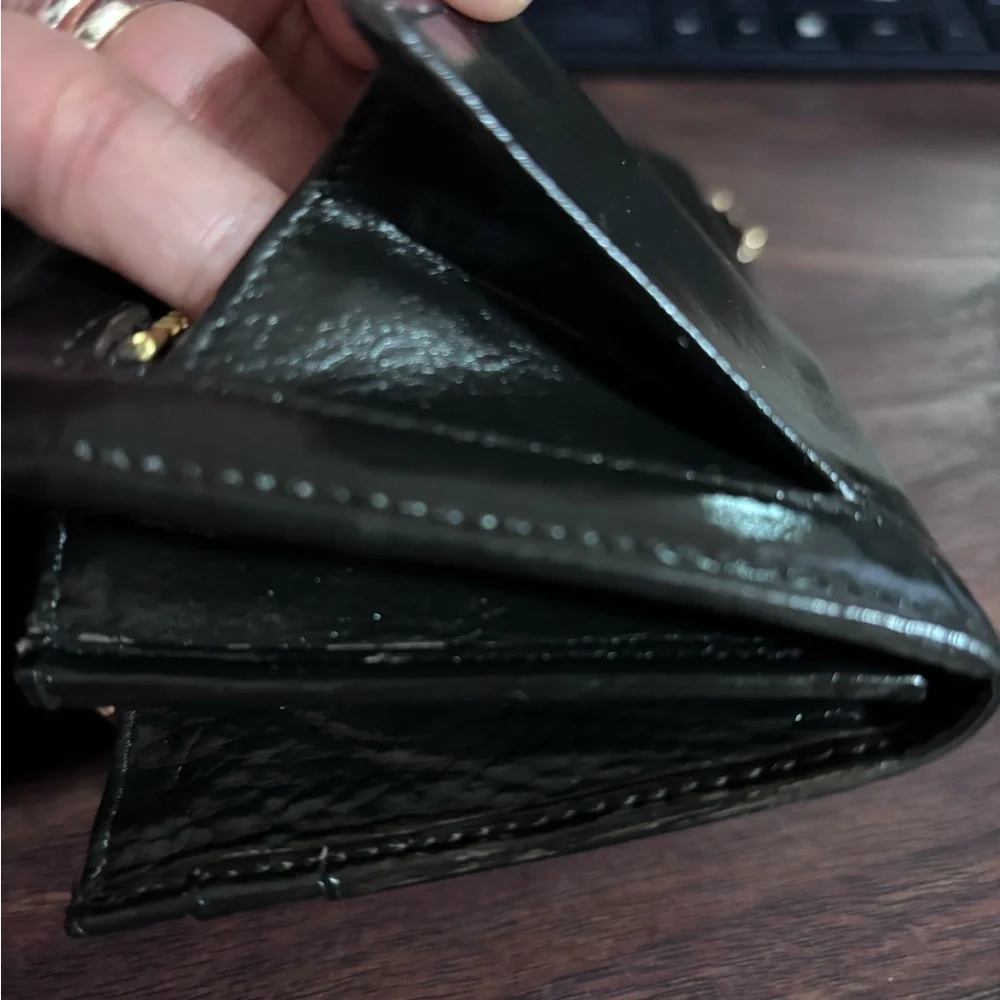 Prada Black Leather Wallet with Gold Hardwares - Picture 11 of 16